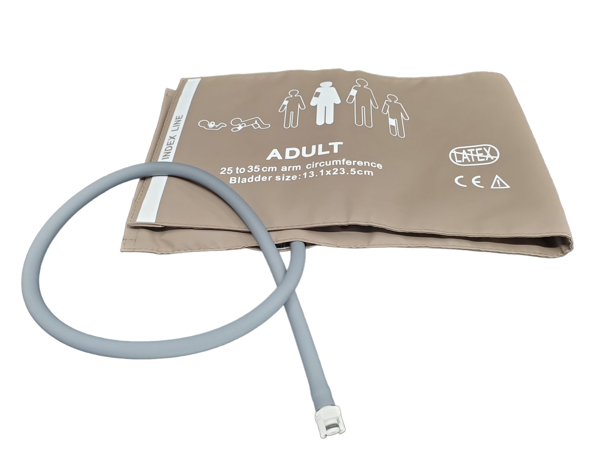 Reusable NIBP Cuff: Adult (27.5-36.5cm), Single Tube, With Bladder