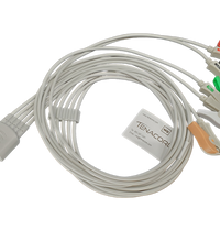Mindray Datascope Compatible ECG Leadwire Replacement: 5 lead, Datascope, Grabber, 0.9m , AHA