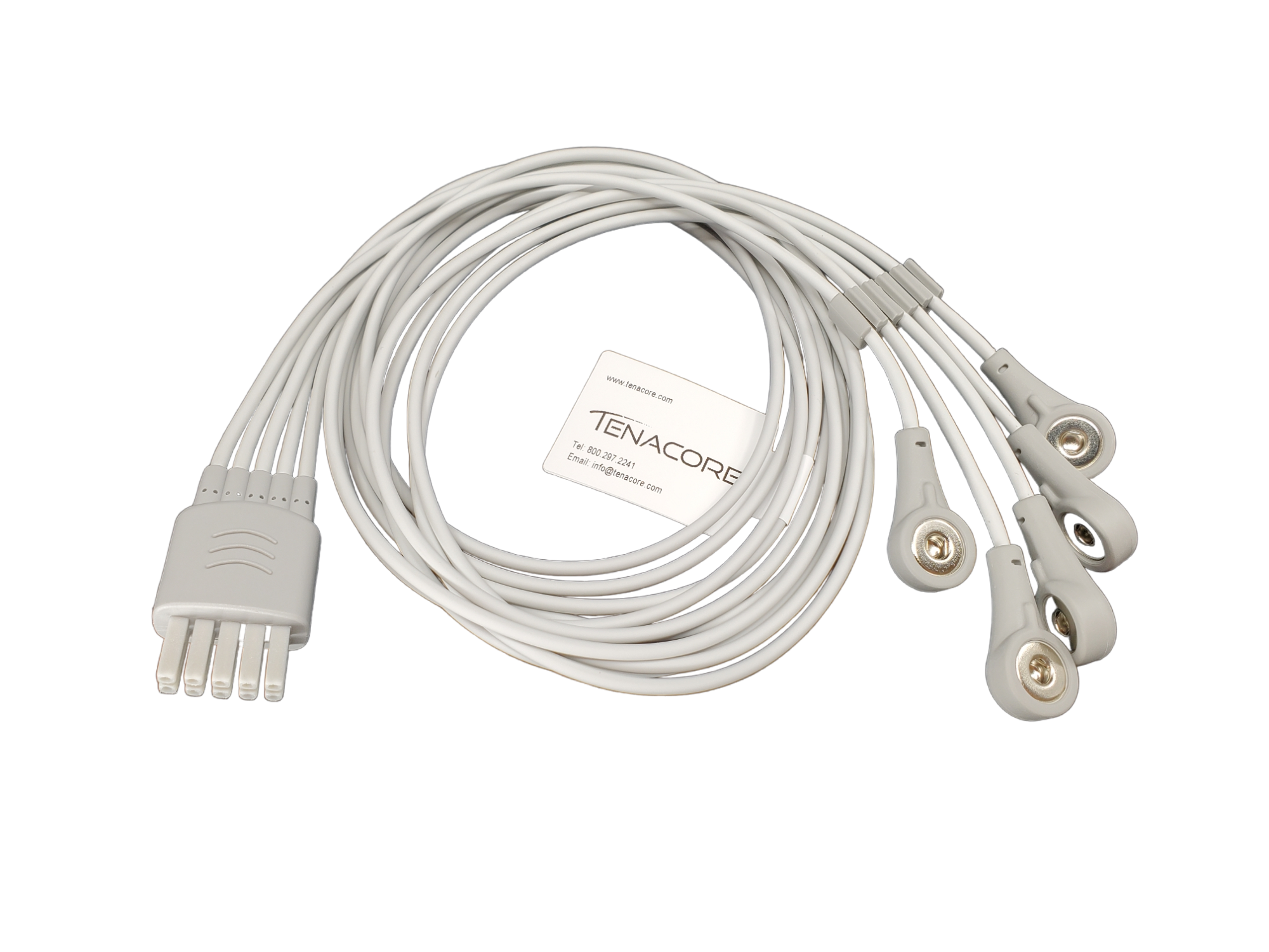 Mindray Datascope Compatible ECG Leadwire Replacement: 5 lead, Datascope, Snap, 0.9m , AHA,