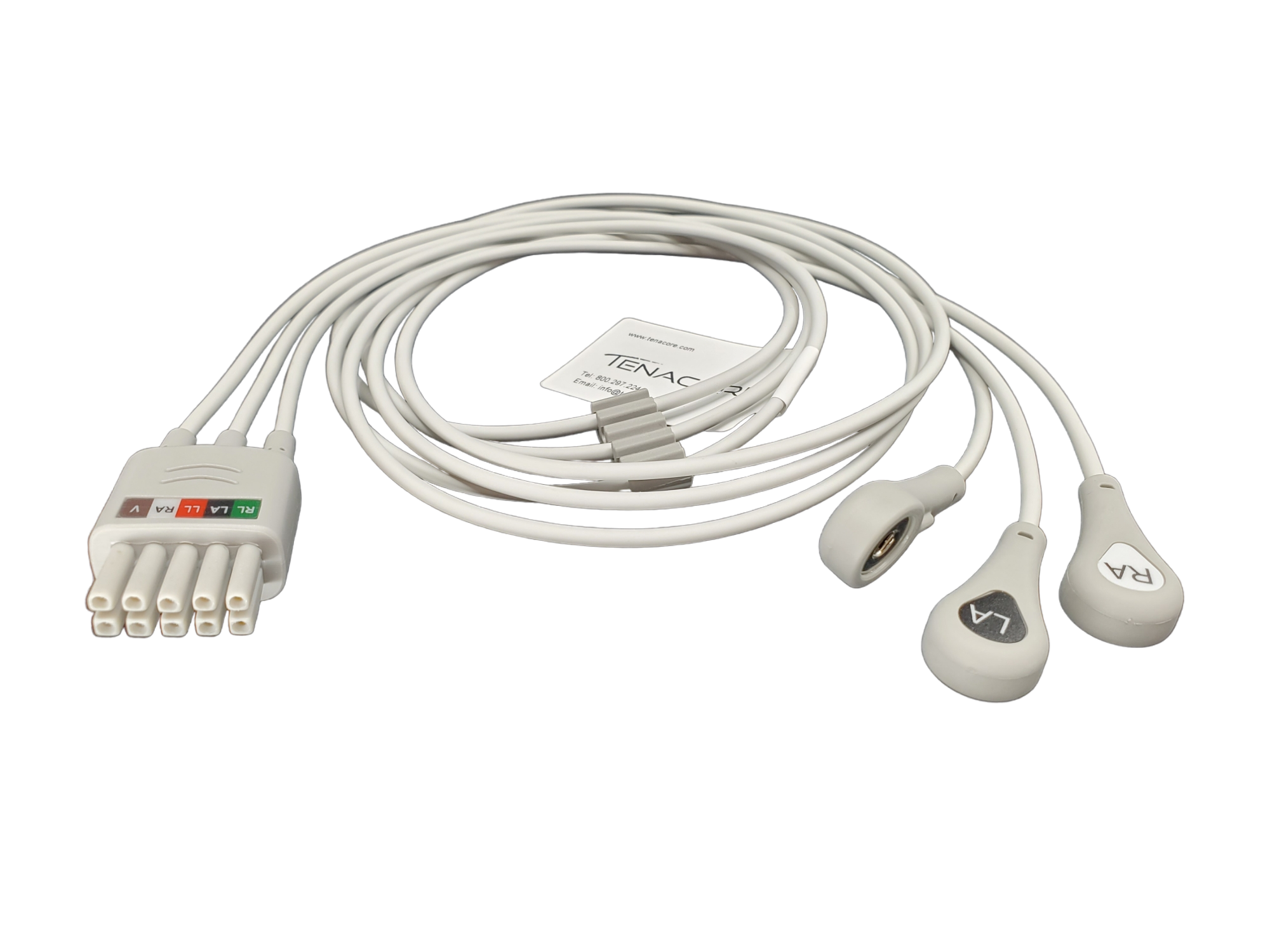 Mindray Datascope Compatible ECG Leadwire Replacement: 3 lead, Datascope, Snap, 0.9m , AHA