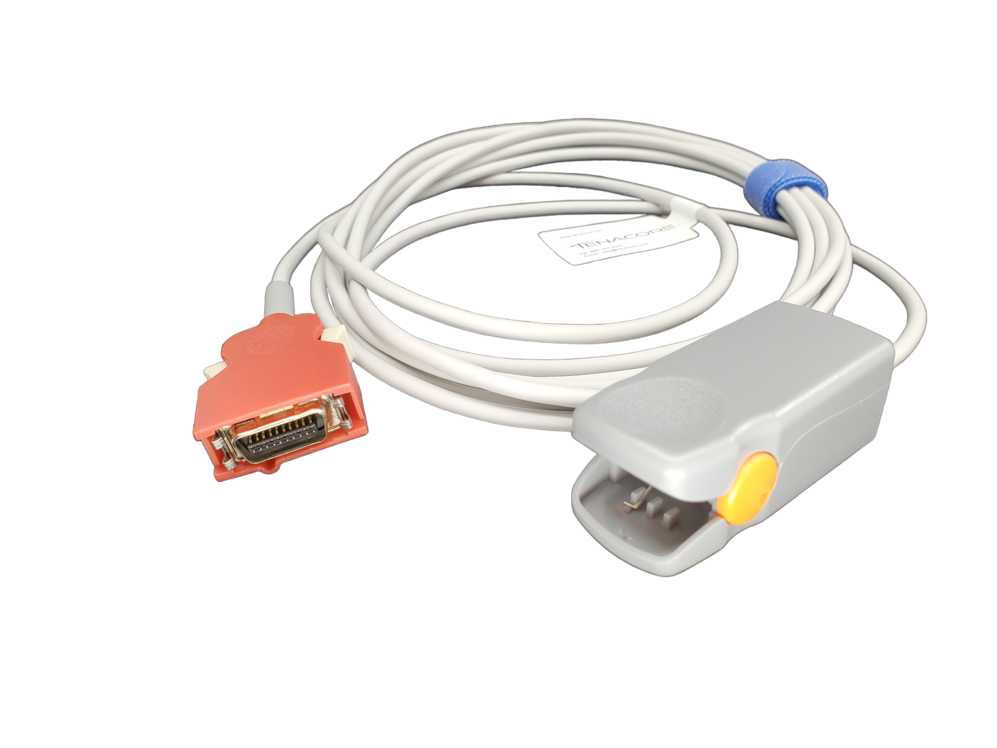 Masimo SET 2054 Adult Finger SpO2 Sensor RED 20 Pin 12 ft Cable