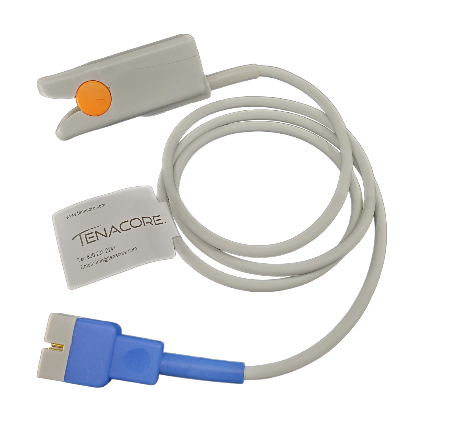 Nellcor-Oximax Compatible Reusable SpO2 Sensor Replacement: Adult Finger Clip,  1.0M, Nellcor-Oximax