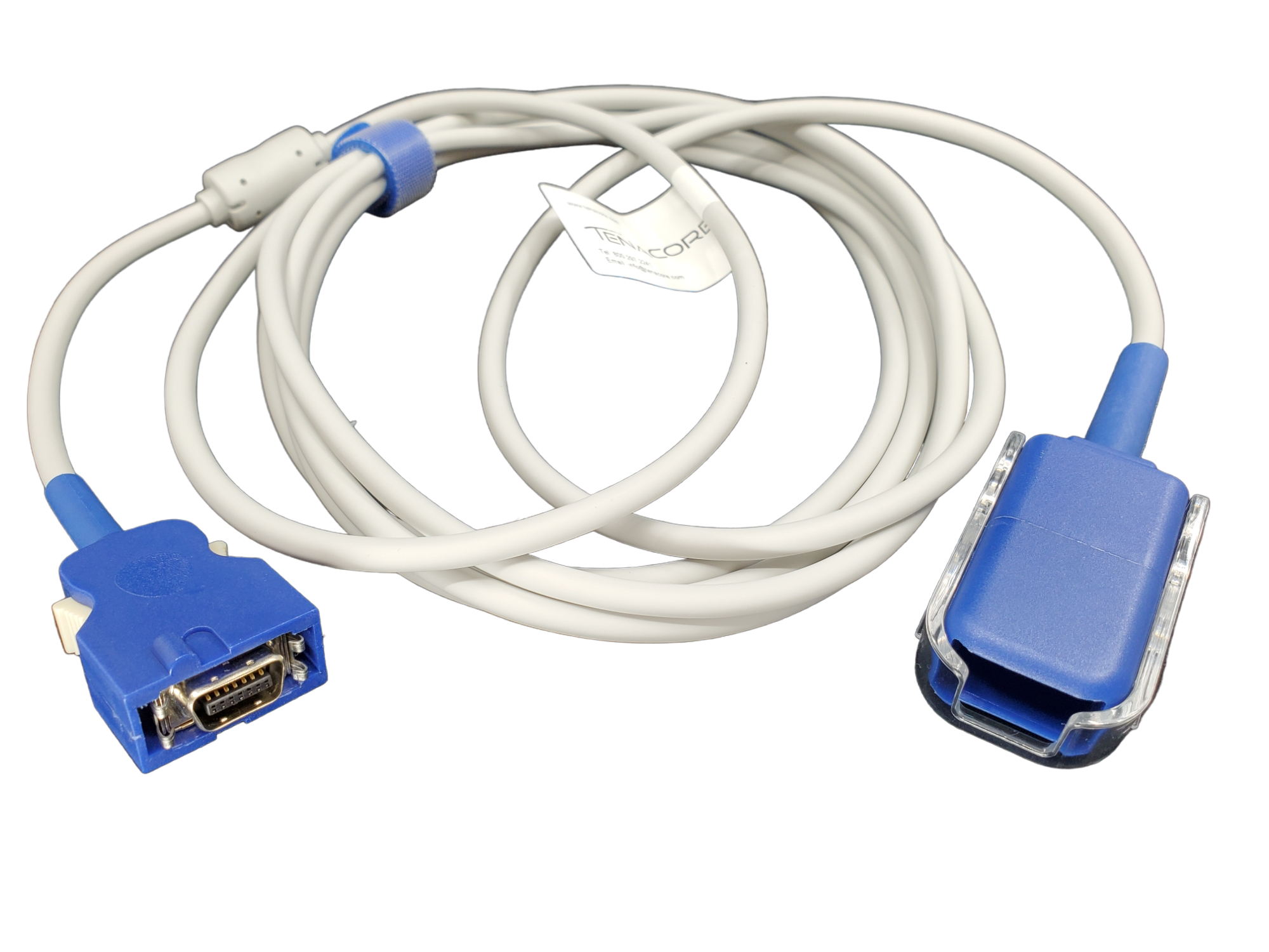 Nellcor Oximax Compatible (Male, DB 14-pin Purple to DB9 Female ) SPO2 Extension Adapter Cable 10ft