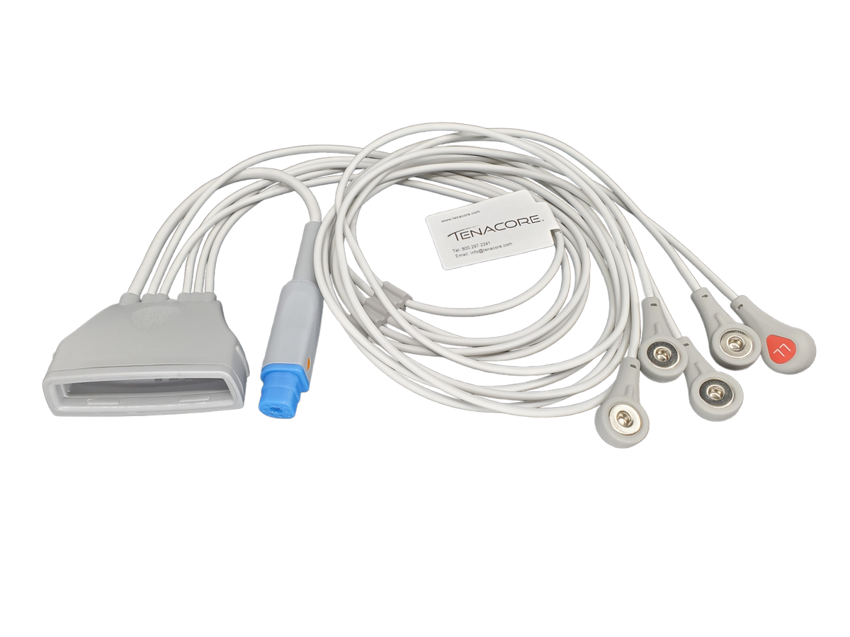 Mx40 Spo2 Philips 5 Leadwire ECG+ SPO2 MX40 Cable Snap (OEM: 989803171841)