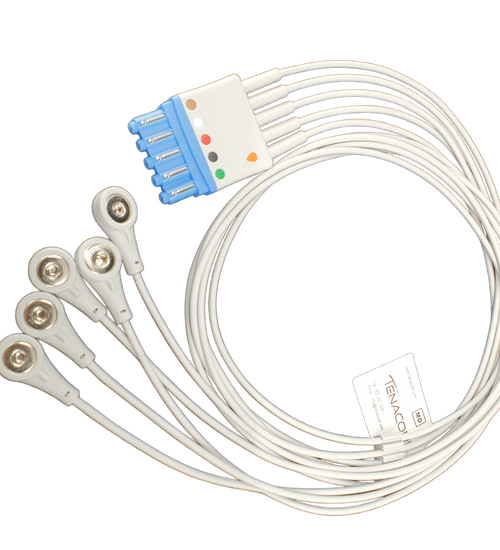 Philips Compatible 5 leadwire ECG Snap Cable 3 ft.