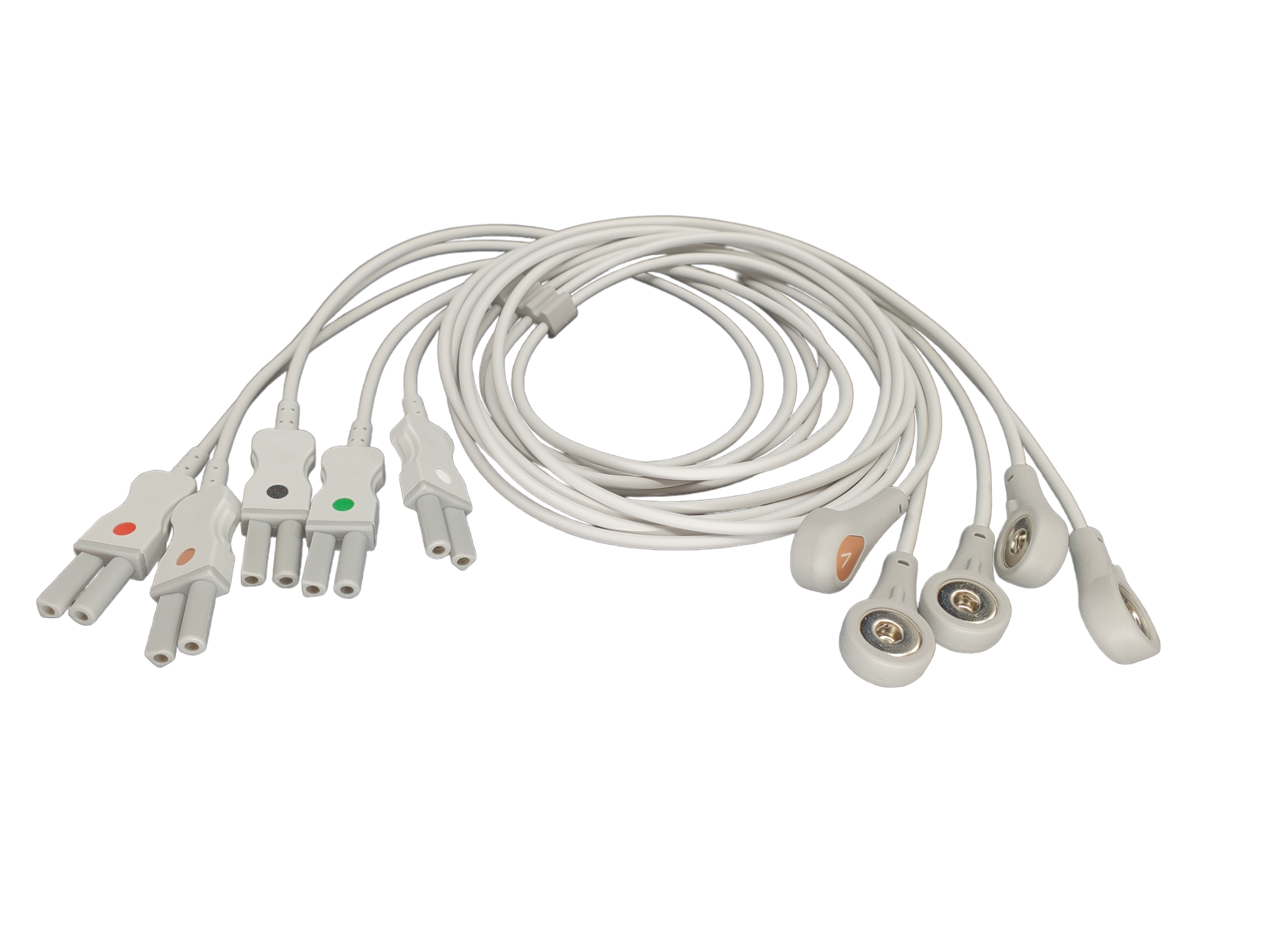 Spacelabs Compatible ECG Leadwire Replacement: 5 lead, TruLink, Snap, 0.9m , AHA